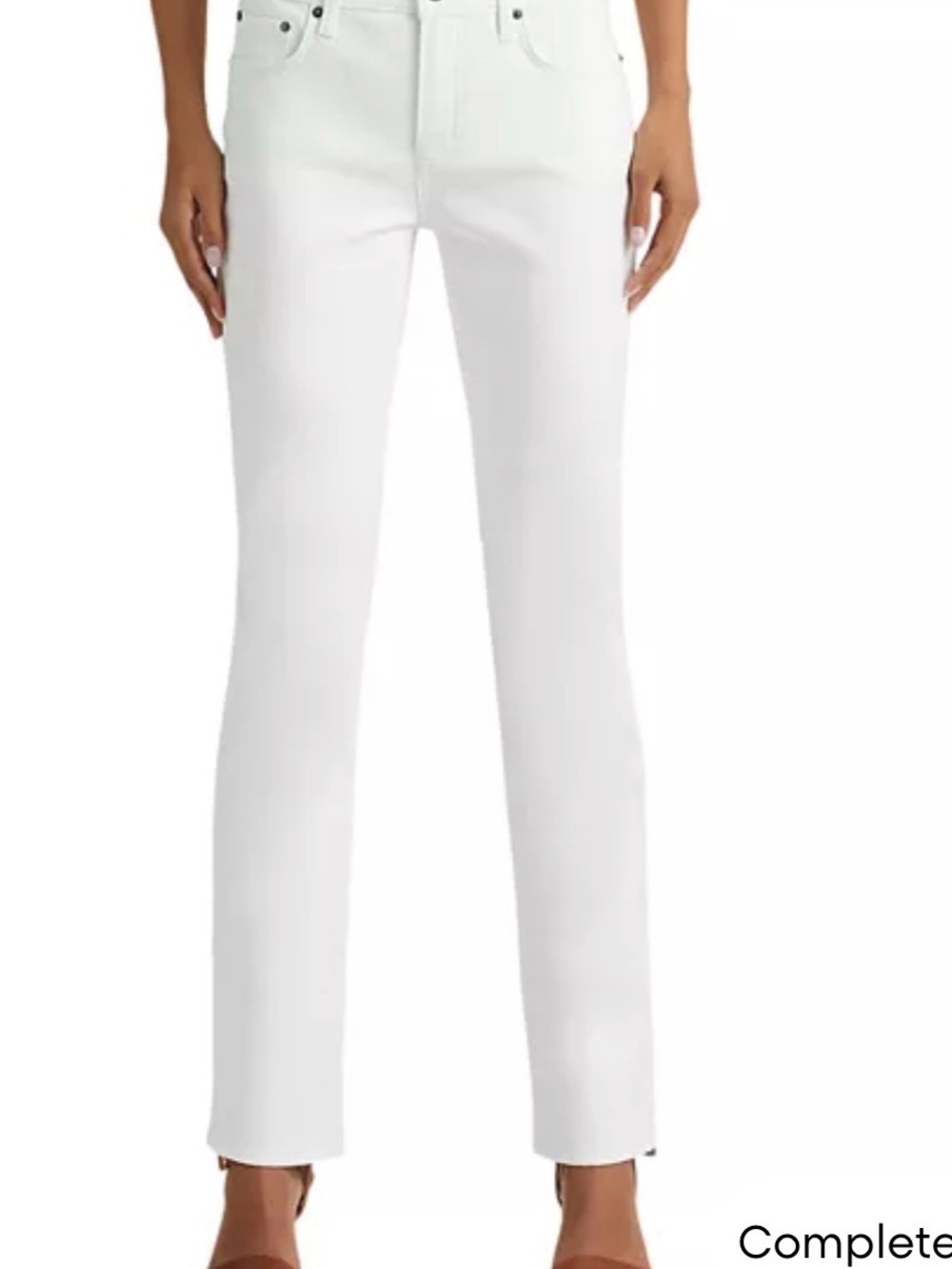 Lauren Ralph Lauren White Straight Leg Jeans